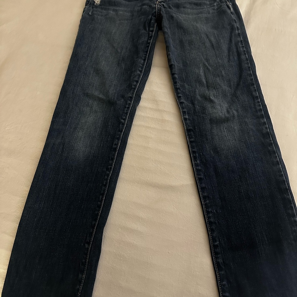 Abercrombie & Fitch Midnight Blue Cropped Jeans